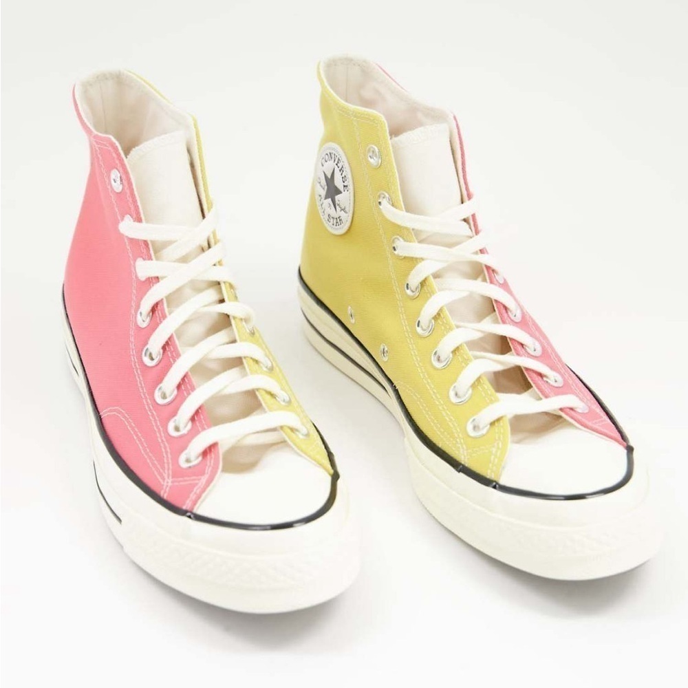CONVERSE CHUCK 70 HI TWO TONE SATURN GOLD PINK SALT WOMEN SIZE 9, MEN’S 7